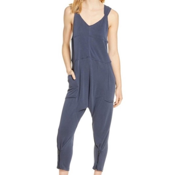 NWT Free People | Blue High Tide Jumpsuit Romper - Picture 2 of 10